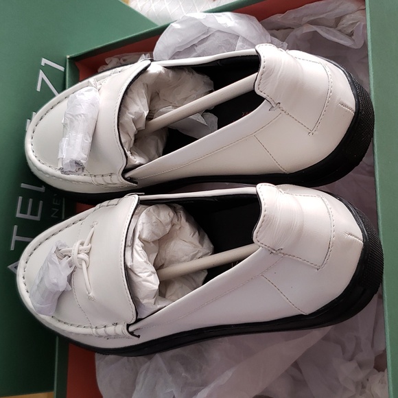 ATELJE 71 New COLE Leather Tassel Platform Flats Loafers Flatforms NIB Womens  7 - Picture 13 of 16